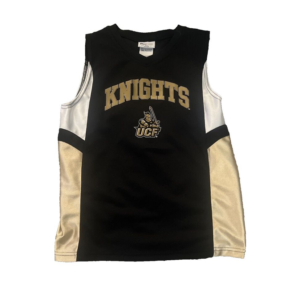 UCF Knights Sleeveless Jersey Kids Size 8/10 Black Gold Pro Edge Tank